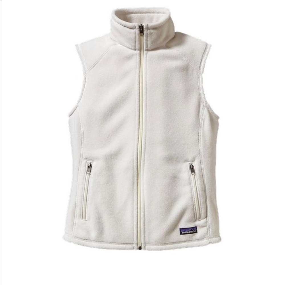 PATAGONIA Cream Synchilla Fleece Vest Sz XS